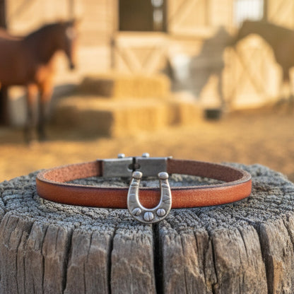 Bracelets en Cuir Véritable 5mm – Collection Equestre
