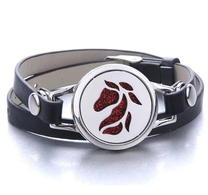 Bracelet Diffuseur Cuir Double Tete a Cheval