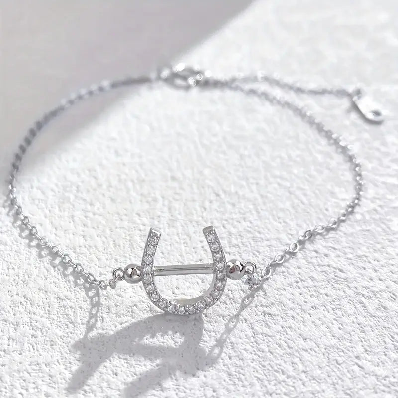 Bracelet Cheval Fer a Cheval en Argent S925