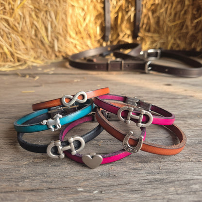 Bracelets en Cuir Véritable 5mm – Collection Equestre