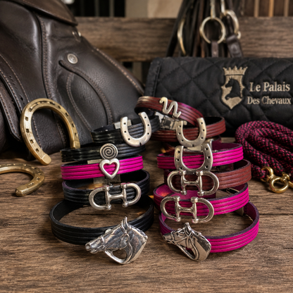 Bracelets en Cuir Véritable 10mm – Collection Equestre & Fantaisie