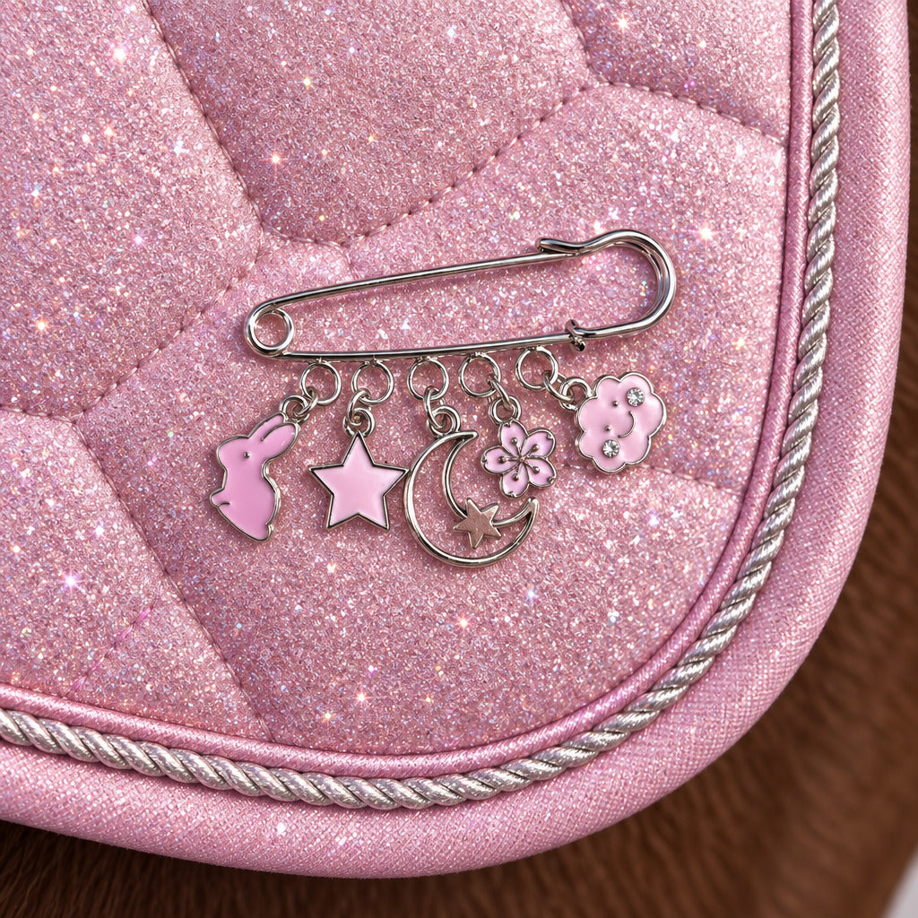 Broches a Tapis Argenté 5 Charms