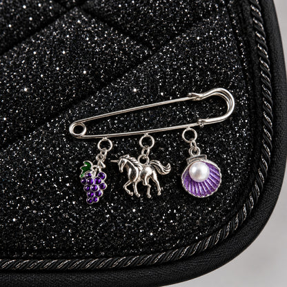 Broches a Tapis Argenté 3 Charms