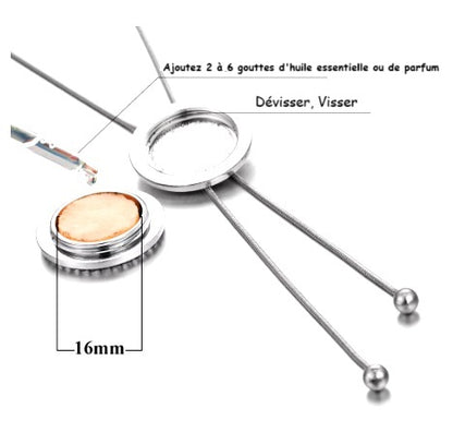 Collier Diffuseur Tete de Cheval avec Strass