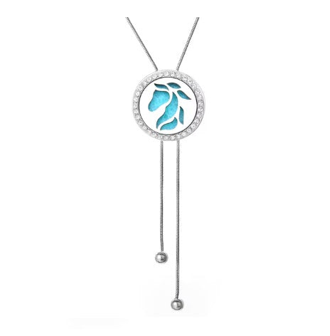 Collier Diffuseur Tete de Cheval avec Strass