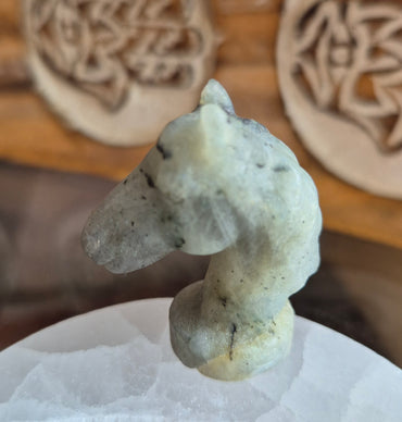 Figurine Tete de Cheval Labradorite 35mm