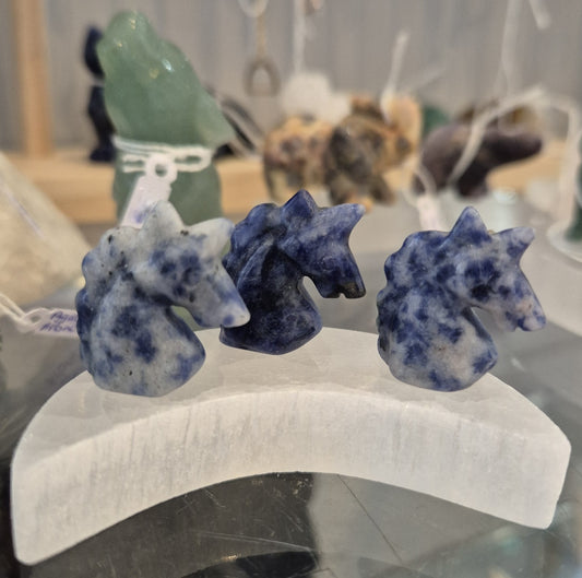 Figurine Mini Tete de Cheval Sodalite