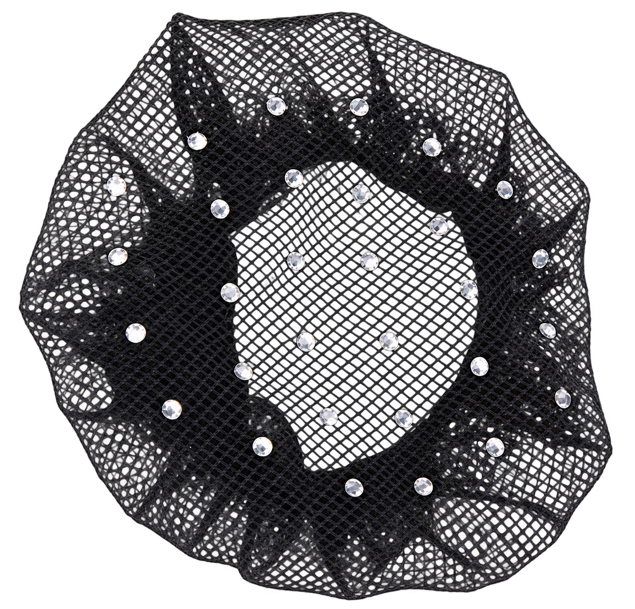 Filet Chignon Fin a Strass - Noir
