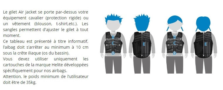 Helite Gilet Airbag Airjacket Enfants