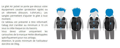 Helite Gilet Airbag Airjacket Enfants