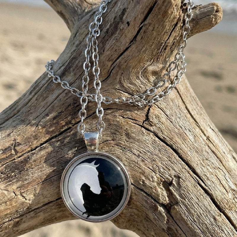 Pendentif Ying Yang Cheval