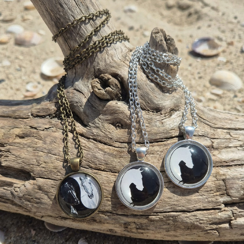 Pendentif Ying Yang Cheval