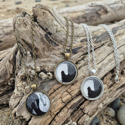 Pendentif Ying Yang Cheval