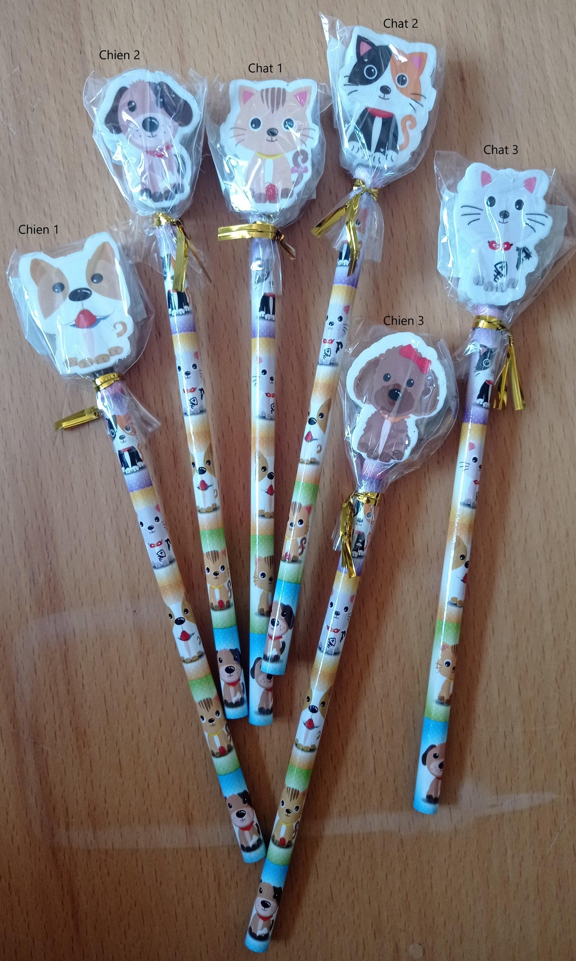 Pony Club Crayon avec Gomme Chat & Chien - SHOPHORSE