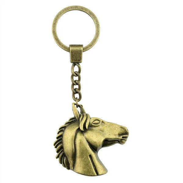Porte Cles Tete Cheval Bronze