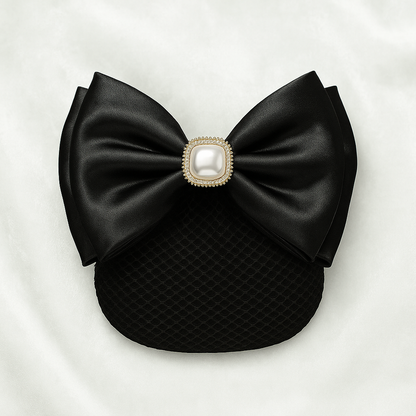 Resille Noeud avec Perle et Strass filet Fin