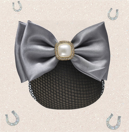 Resille Noeud avec Perle et Strass filet Fin