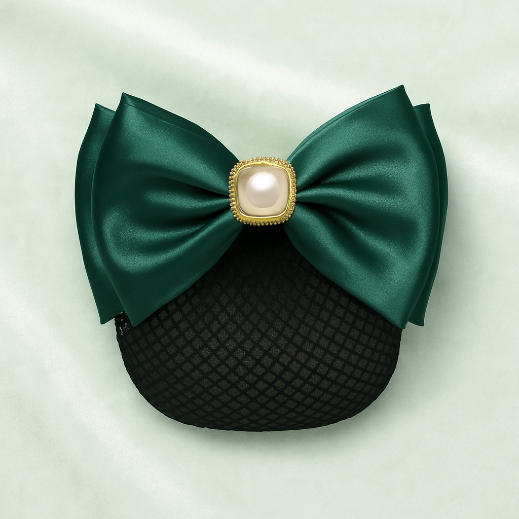 Resille Noeud avec Perle et Strass filet Fin