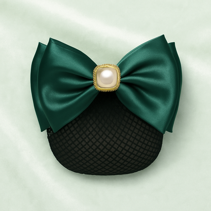 Resille Noeud avec Perle et Strass filet Fin