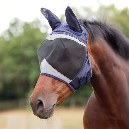 Shires Masque Anti mouches avec oreilles - 70% Anti UV