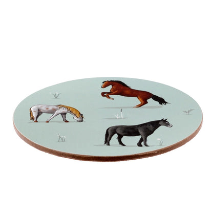 Mug et Dessous de Verre Willow Farm Horses