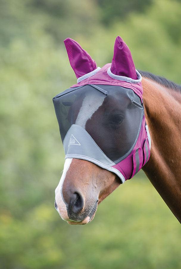 Shires Masque Anti-Mouches Deluxe avec Oreilles - SHOP HORSE