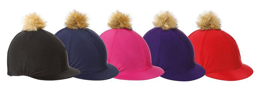 Shires Toque en Lycra avec PomPom - SHOP HORSE