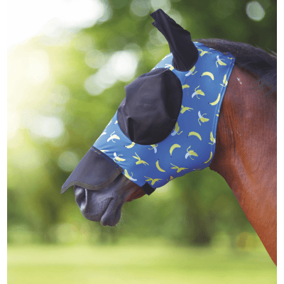 FlyGuard Pro Masque Anti Mouches Stretch Fruité avec Nez - SHOPHORSE