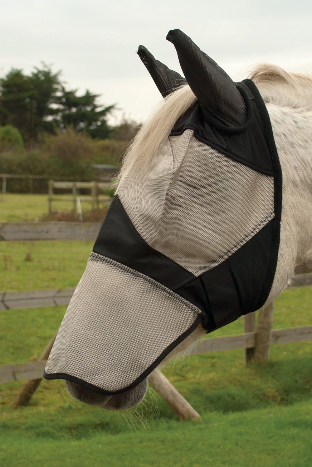 Rhinegold Masque Anti Mouches avec Protege Nez - SHOP HORSE