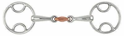 Mors Bevel avec Lozenge Cuivre en Inox - SHOPHORSE